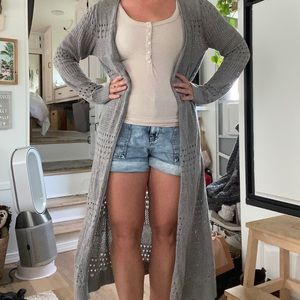 Mudd long duster cardigan